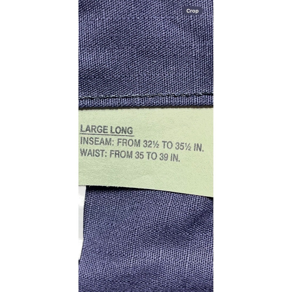 NWT Tru-Spec Mens Pants Large Long 39x36 BDU Basics Blue Adjustable Waist - Picture 8 of 8